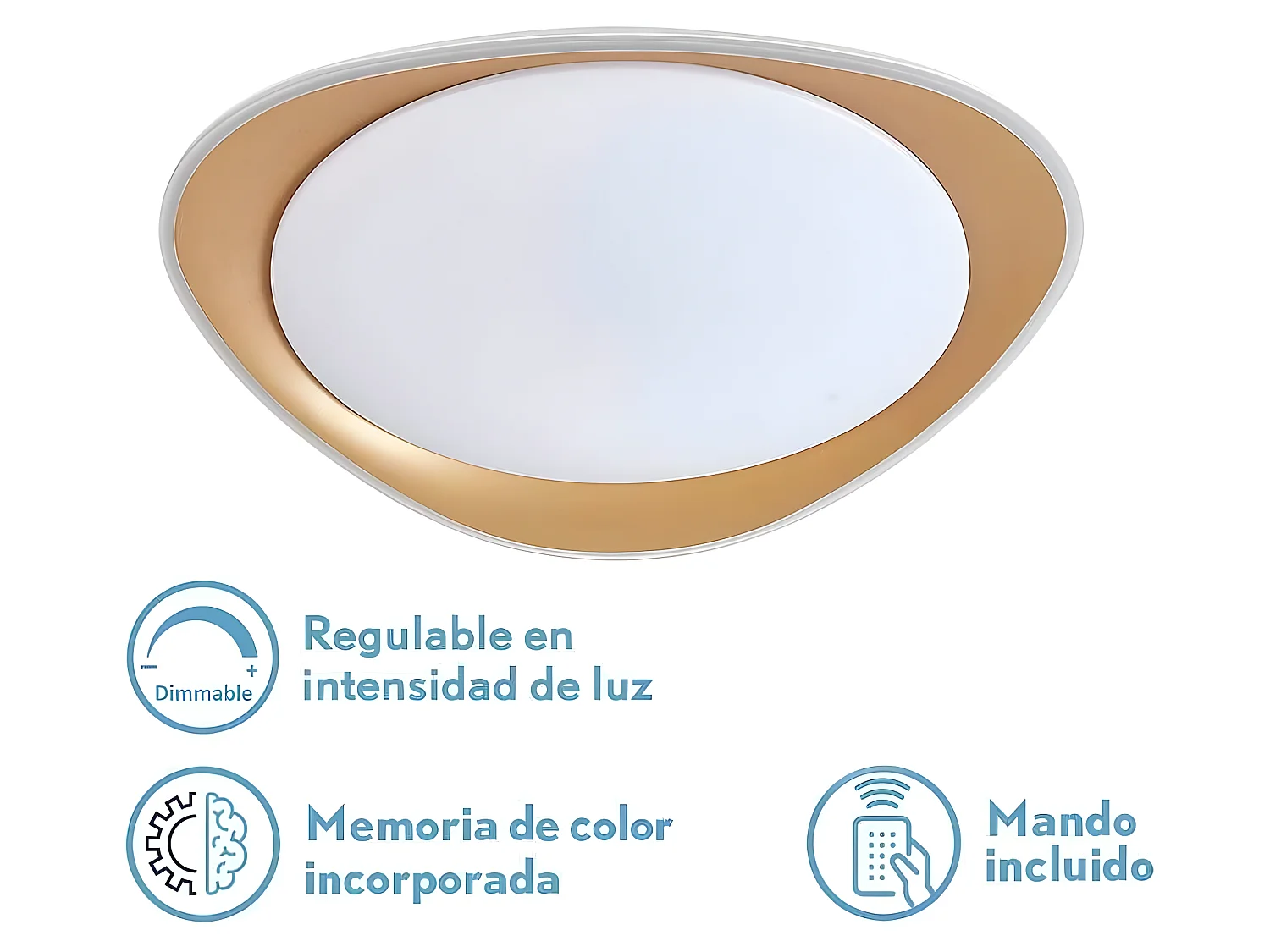 Plafondd LED 72w dimmable DAIRE or FABRILAMP