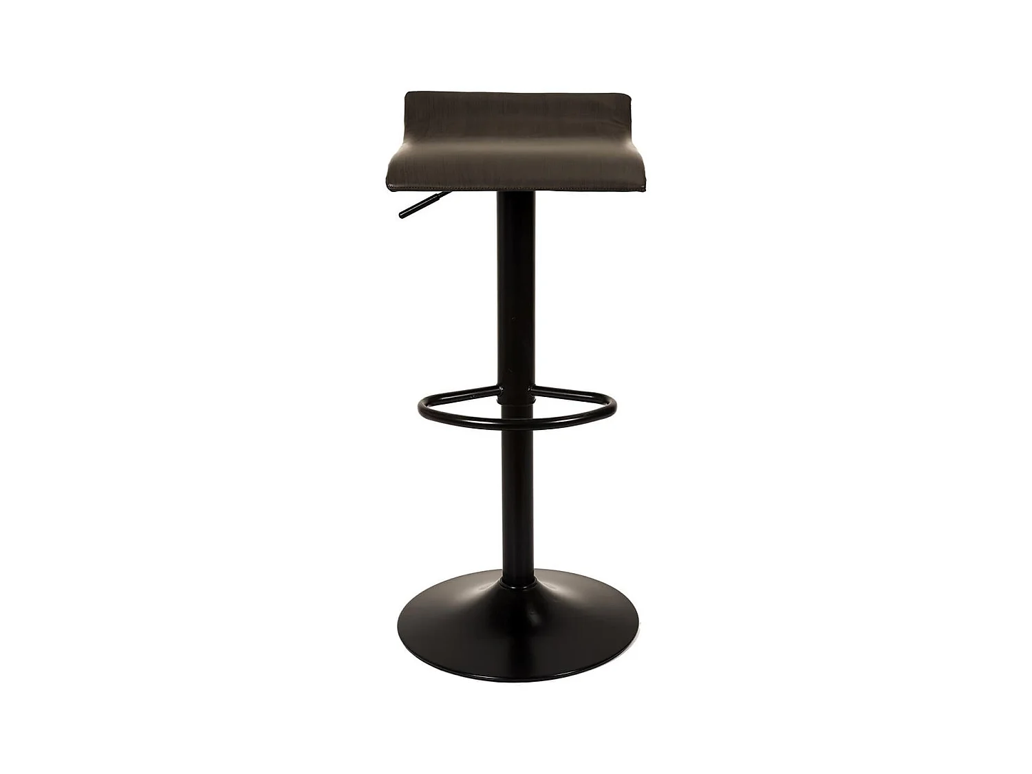 BOLY - Lot de 4 Tabourets Simili Cuir Marron Foncé