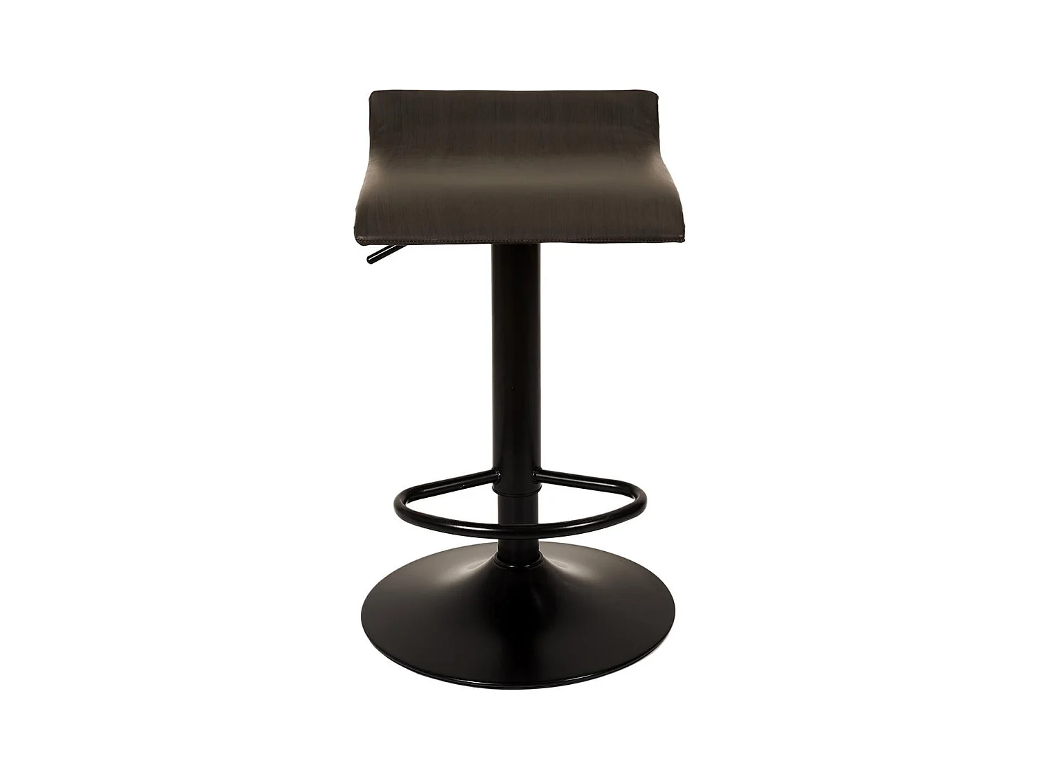 BOLY - Lot de 6 Tabourets Simili Cuir Marron Foncé