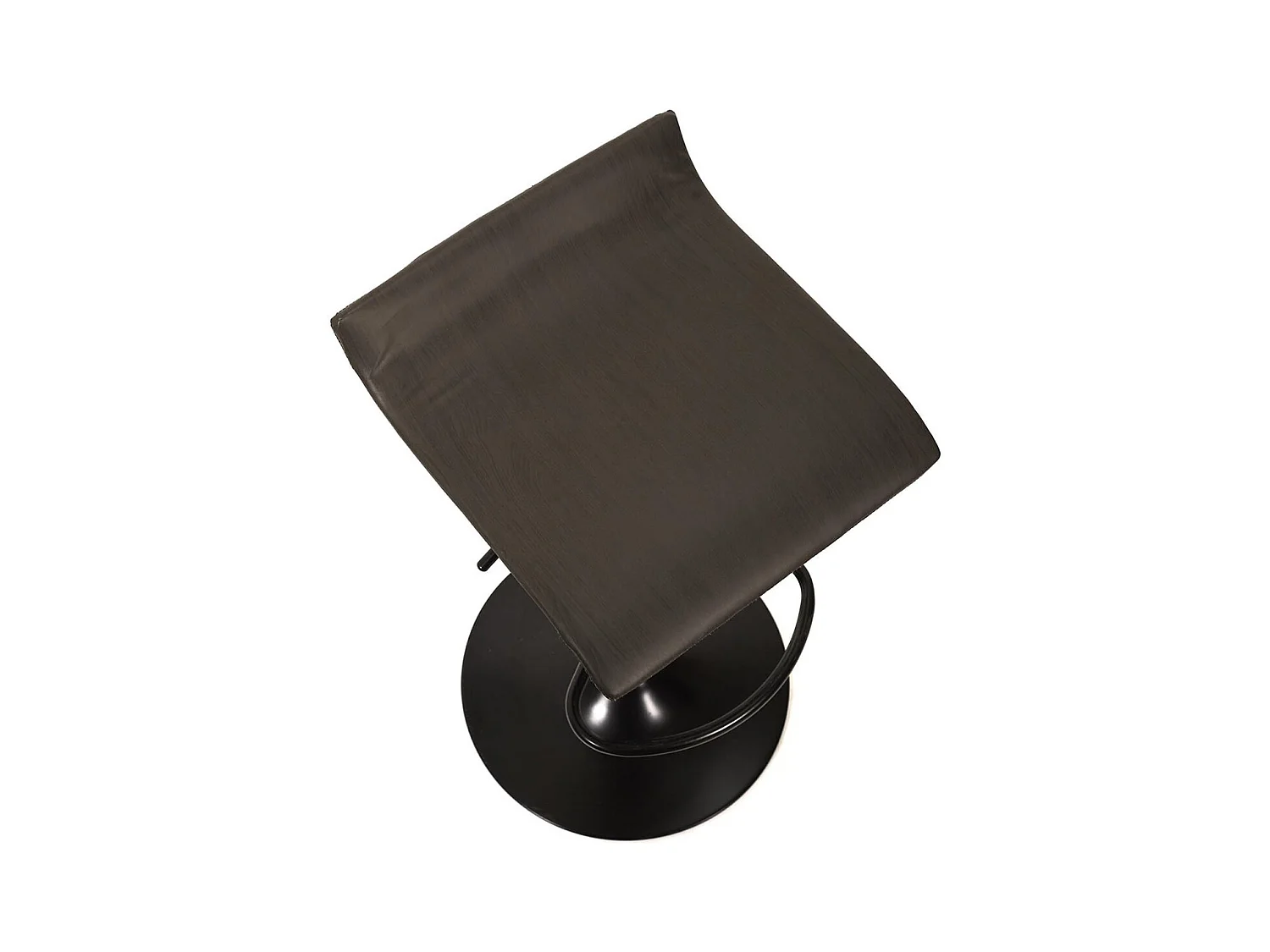 BOLY - Lot de 6 Tabourets Simili Cuir Marron Foncé