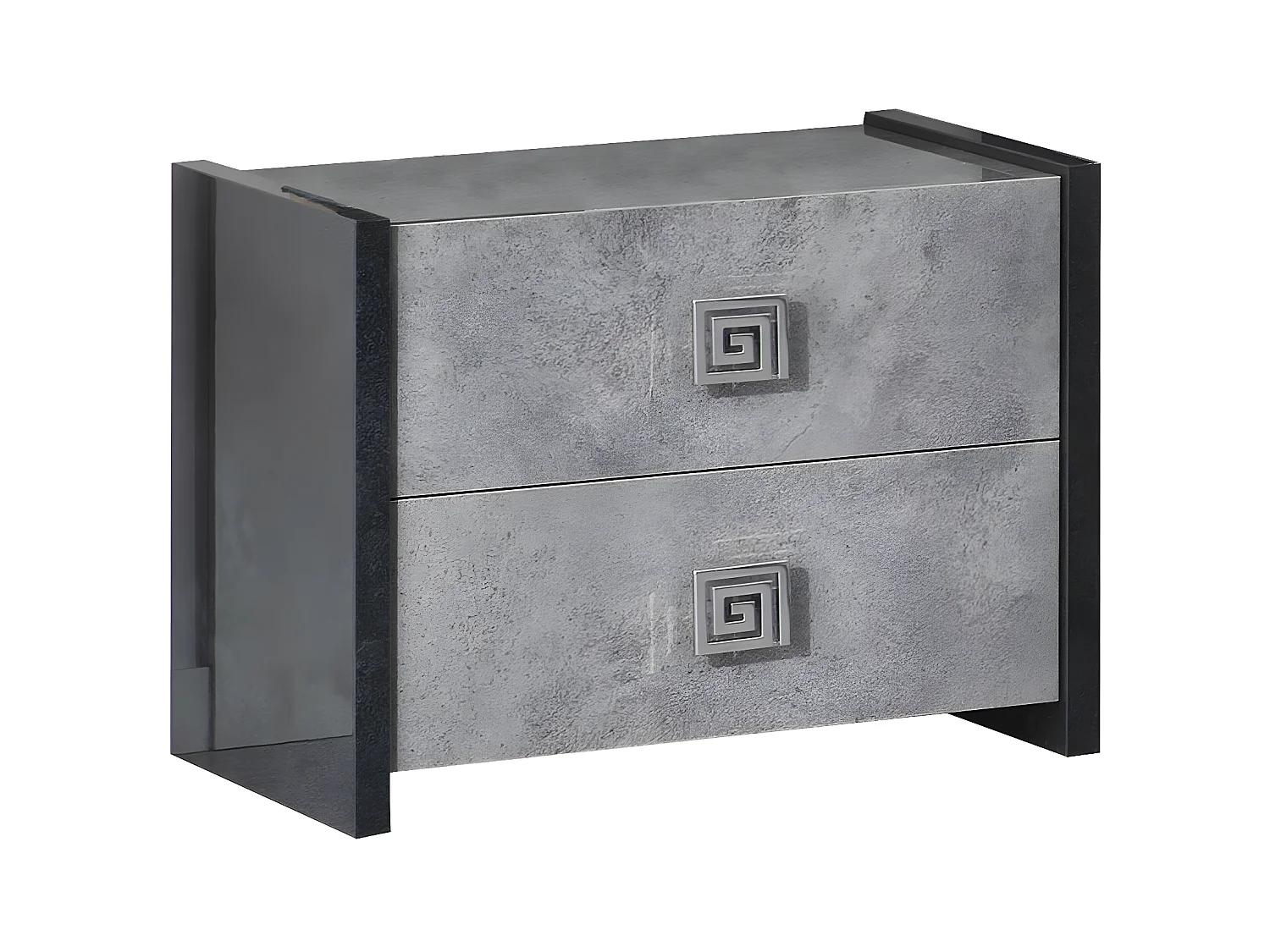 HYDE - Ensemble Lit 160x200cm avec Leds + 2 Chevets