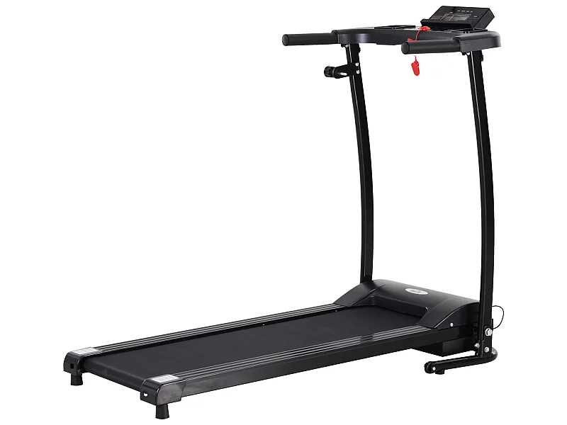 Tapis électrique de course pliable 1-9 Km/h 500 W écran LCD 3 programmes noir