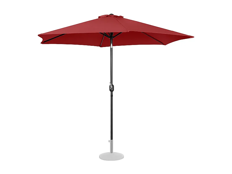 Parasol de terrasse hexagonal bordeaux 294 x 294 x 248 cm 14_0007556