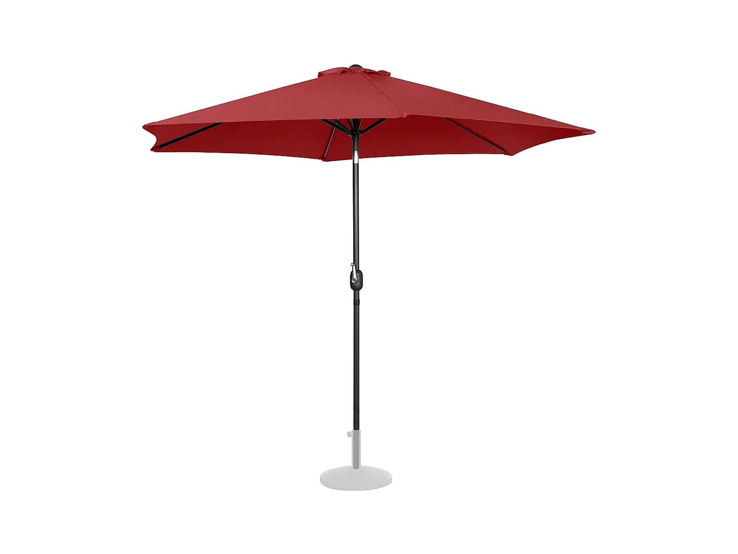 Parasol de terrasse hexagonal bordeaux 294 x 294 x 248 cm 14_0007556