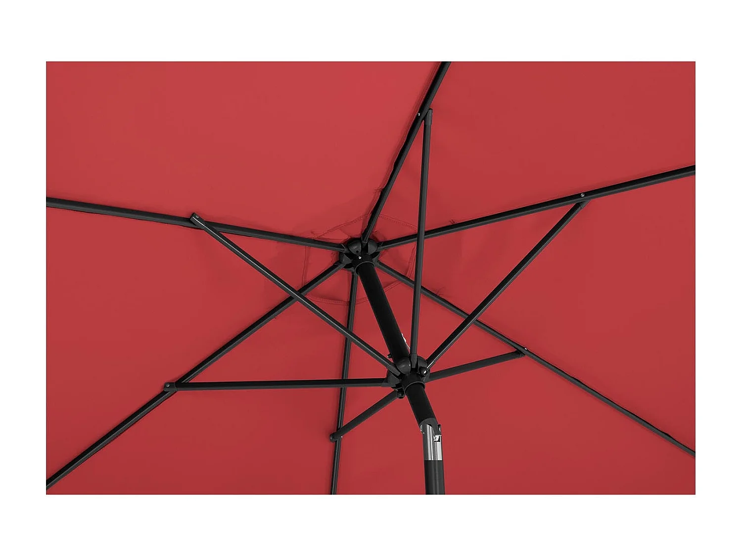 Parasol de terrasse hexagonal bordeaux 294 x 294 x 248 cm 14_0007556