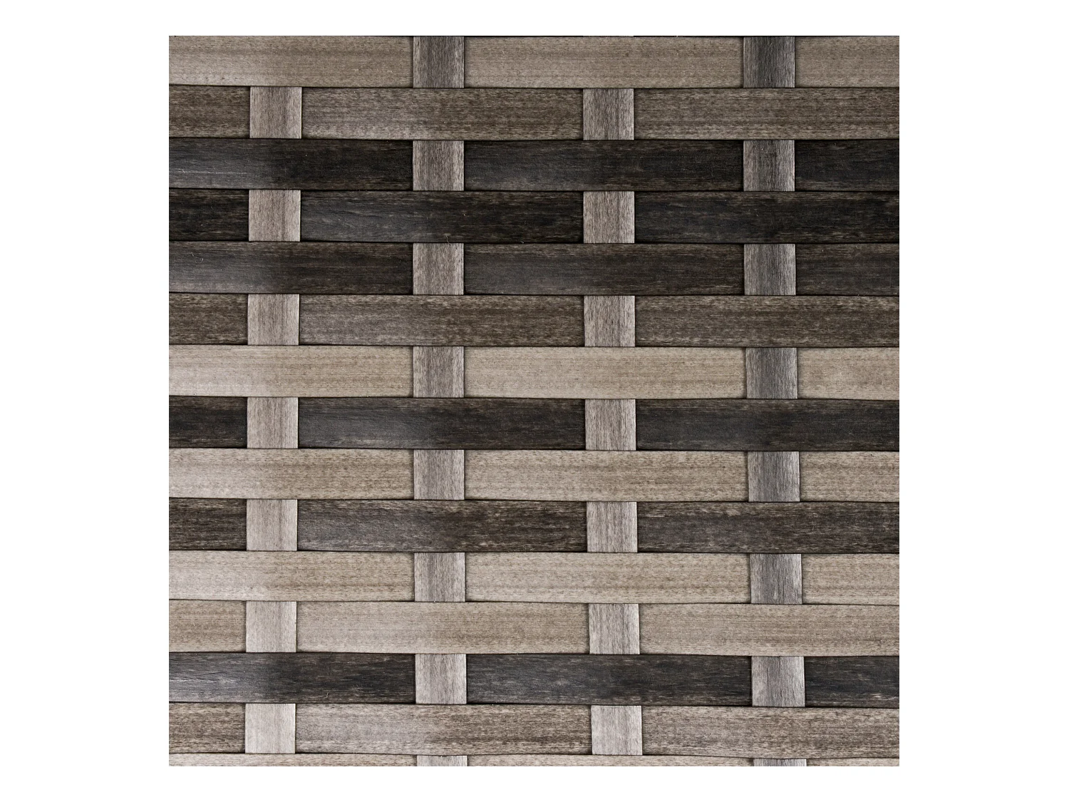 Table basse de jardin style cosy chic table d'appoint métal époxy résine tressée imitation rotin gris