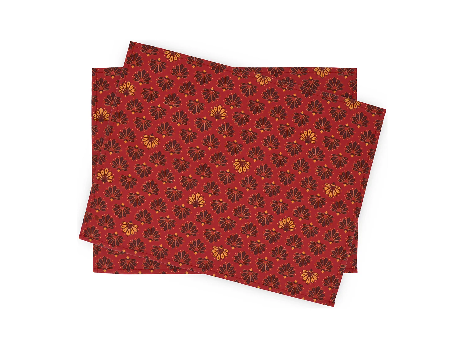 Lot de 2 sets de table 35x45 cm DIVA rouge
