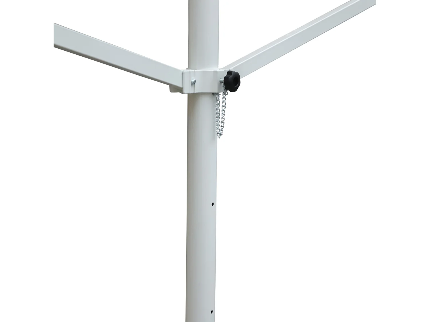 Store double pente manuel rétractable inclinaison réglable acier époxy blanc polyester imperméabilisé anti-UV beige dim. 4,50L x 3,40l x 2,55H m