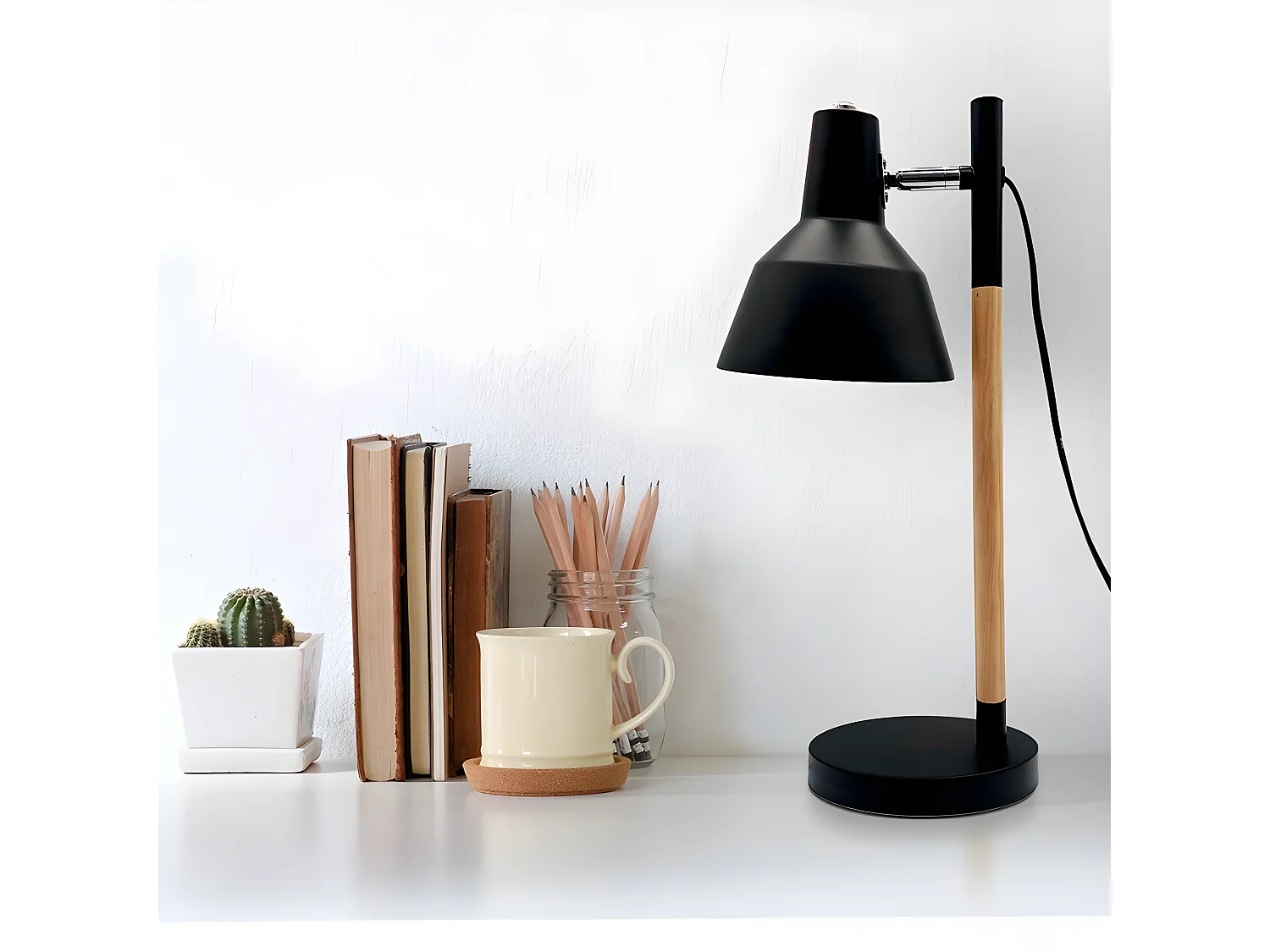 Modello flessografico BASIL nero Articulable FABRILAMP