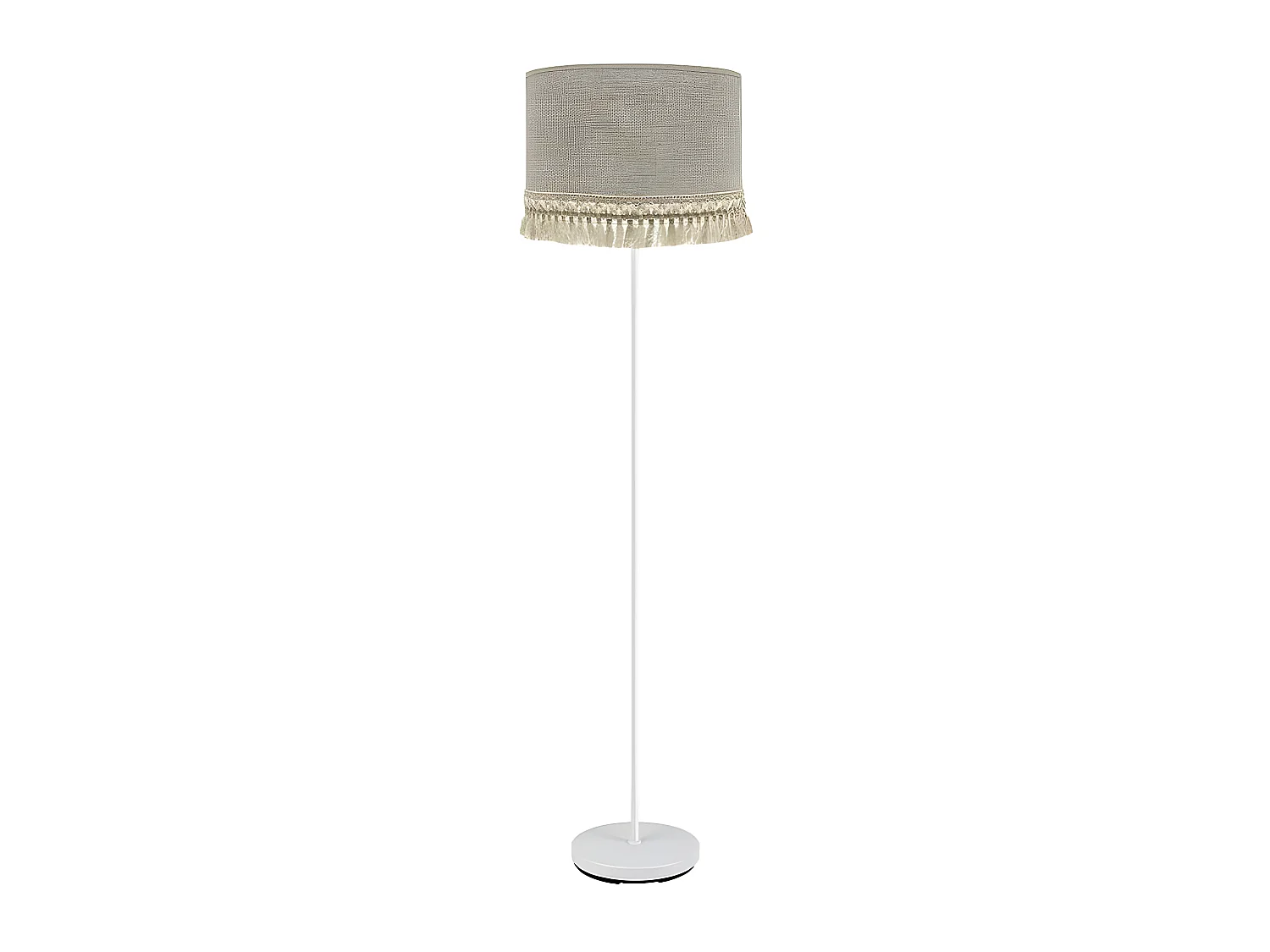 Lampadaire fini en modèle Blanc/beige Vera FABRILAMP