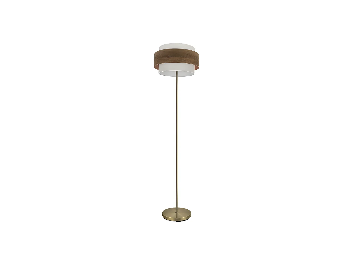 MYRIAN salon couleur pied Cuir / Bois foncé FABRILAMP
