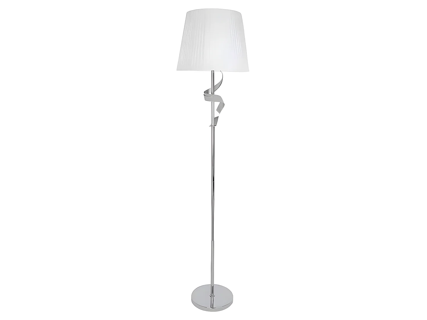 Salon Foot SERIE Baeza en écran blanc chromé FABRILAMP