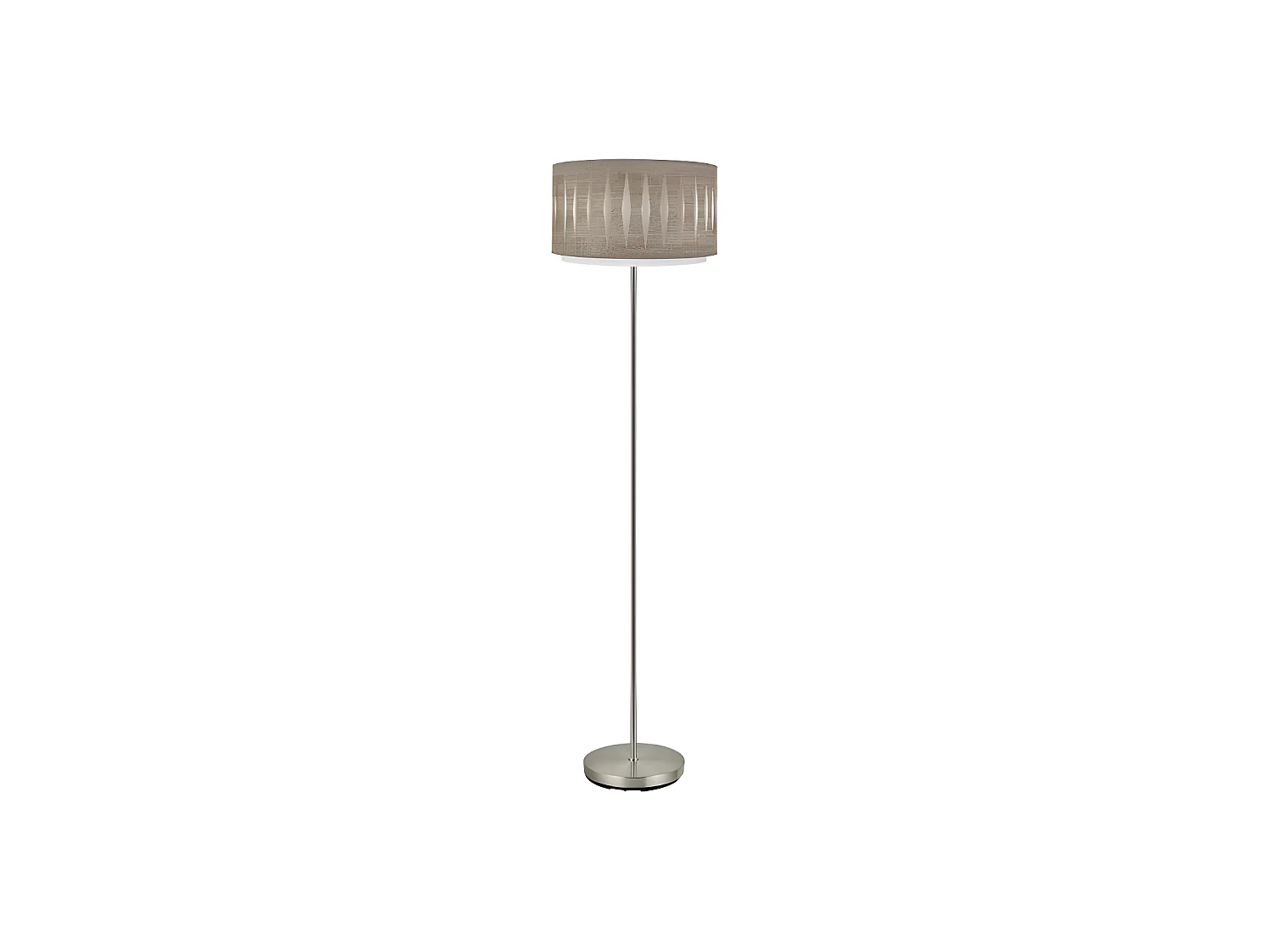 Pied de salon en métal Nickel modèle Alexandra FABRILAMP