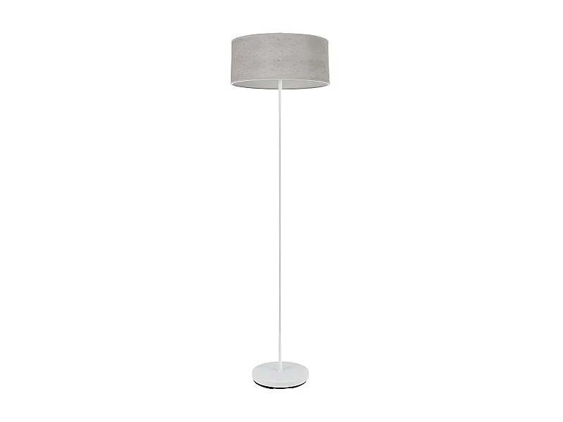 Pie Salon De Metal Blanco Modelo Jerte Pantalla Cemento Gris