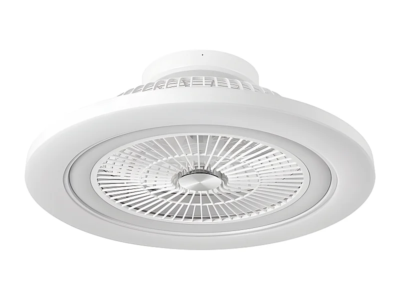 Ventilador Dc Mato Blanco Led Dimable Control Remoto