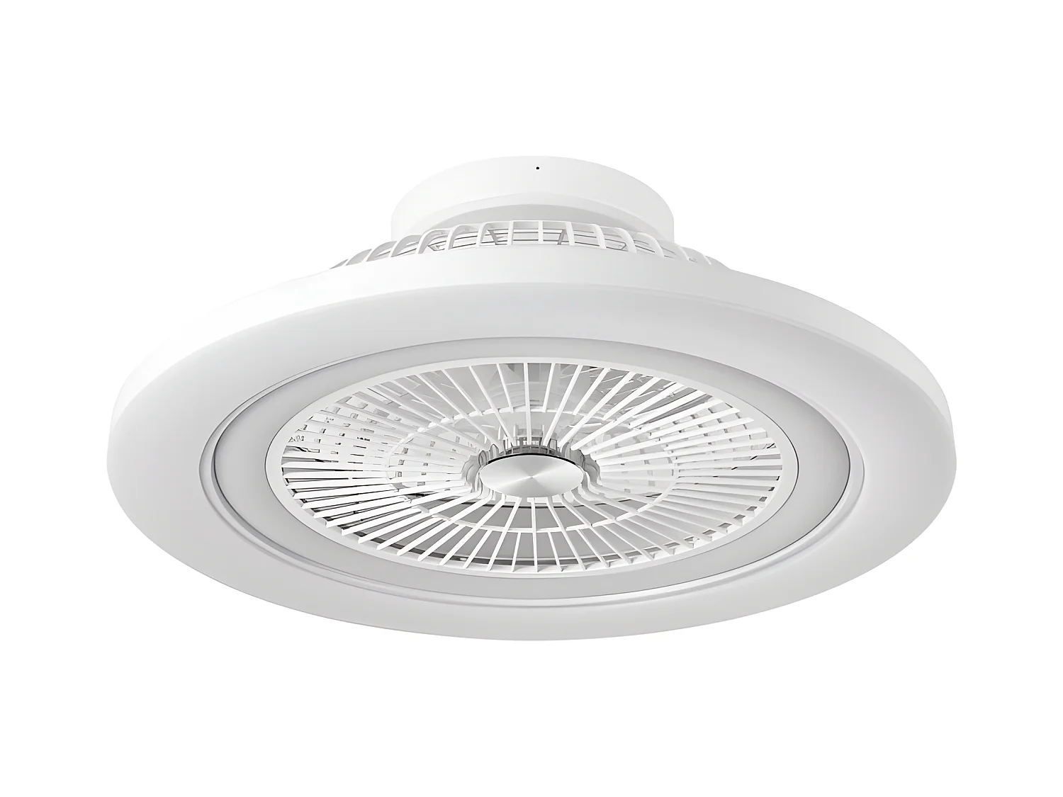 Ventilador Dc Mato Blanco Led Dimable Control Remoto