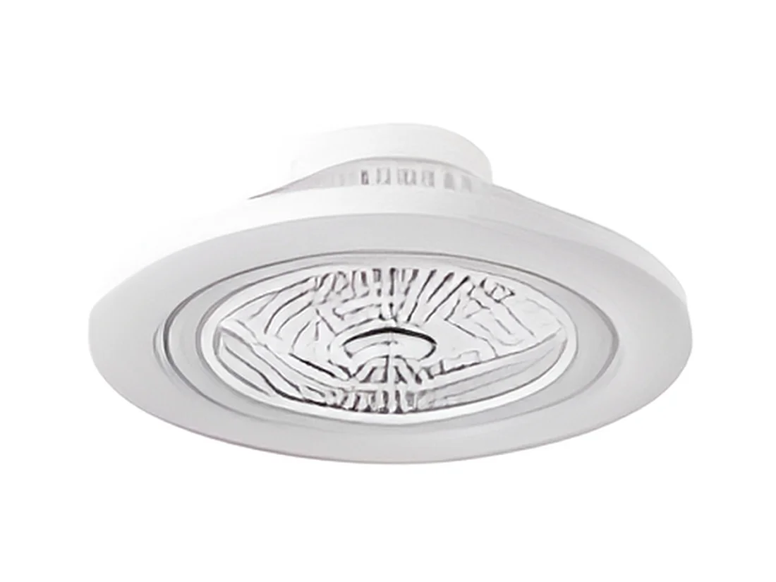 Ventilador Dc Mato Blanco Led Dimable Control Remoto