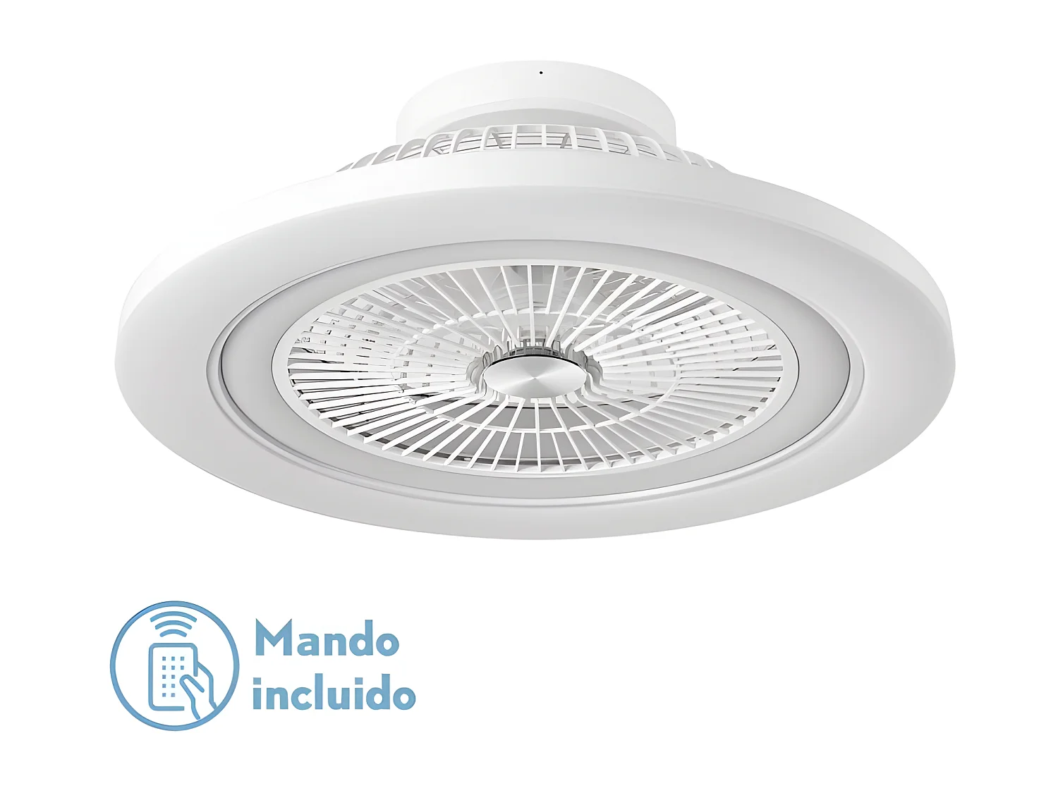 Ventilatore MATO DC led bianco dimmerabile telecomando Fabrilamp