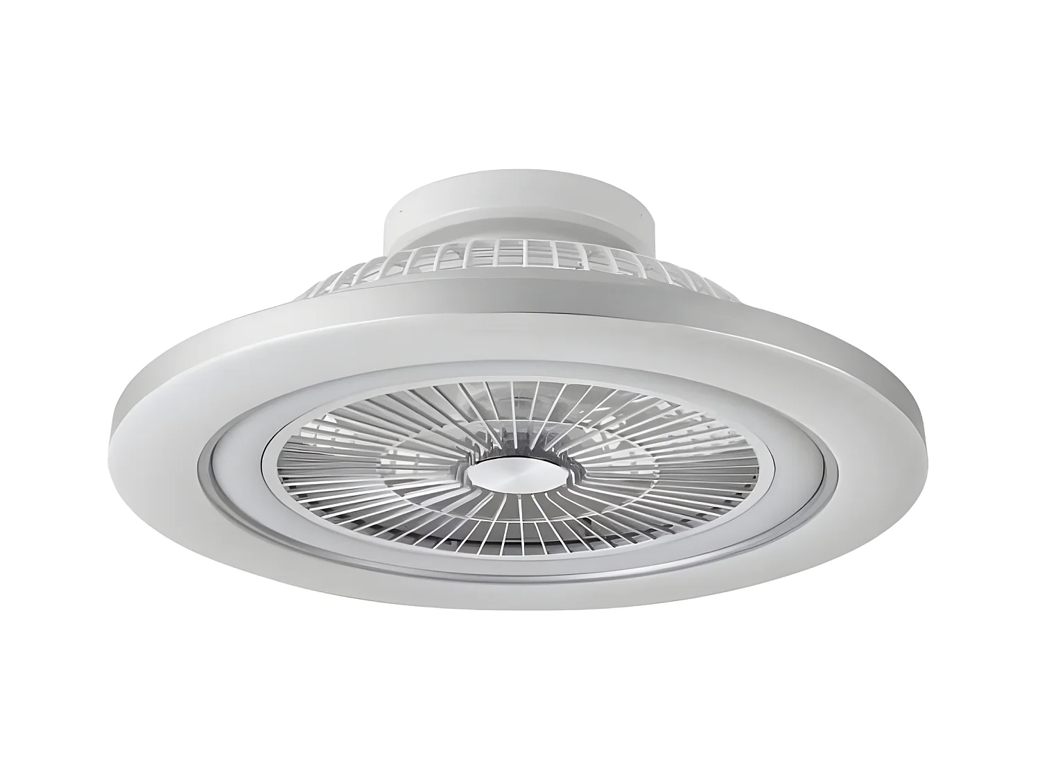 MATO DC ventilatore nichel led dimmerabile telecomando Fabrilamp