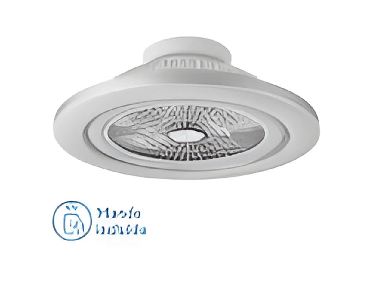 MATO DC ventilatore nichel led dimmerabile telecomando Fabrilamp