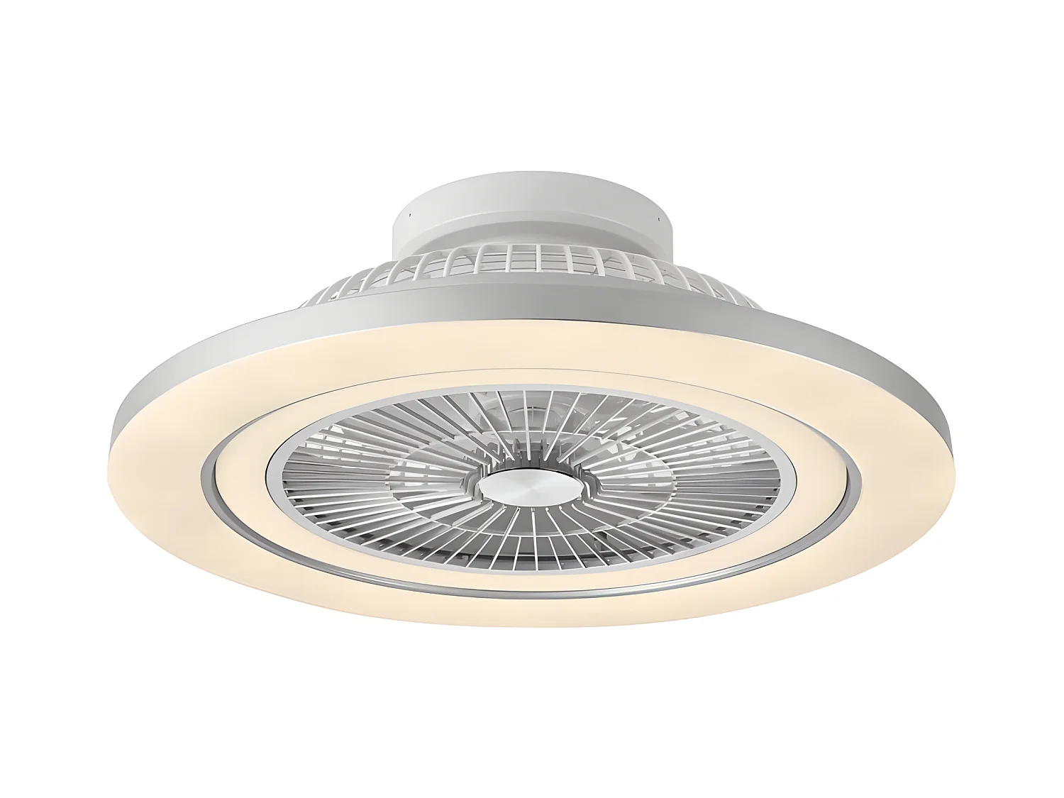 MATO DC ventilatore nichel led dimmerabile telecomando Fabrilamp