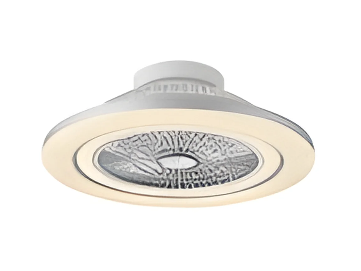 MATO DC ventilatore nichel led dimmerabile telecomando Fabrilamp