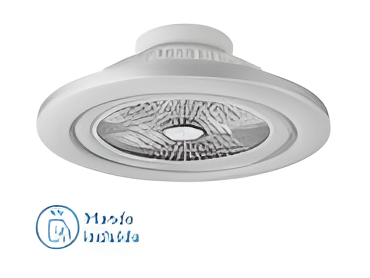 MATO DC ventilatore nichel led dimmerabile telecomando Fabrilamp