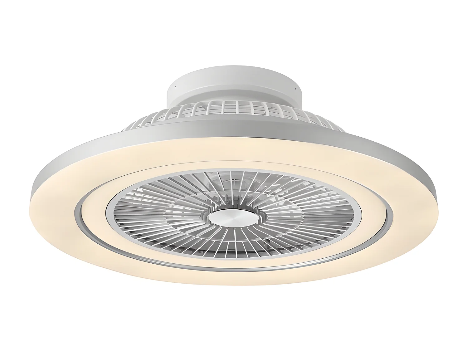 MATO DC ventilatore nichel led dimmerabile telecomando Fabrilamp