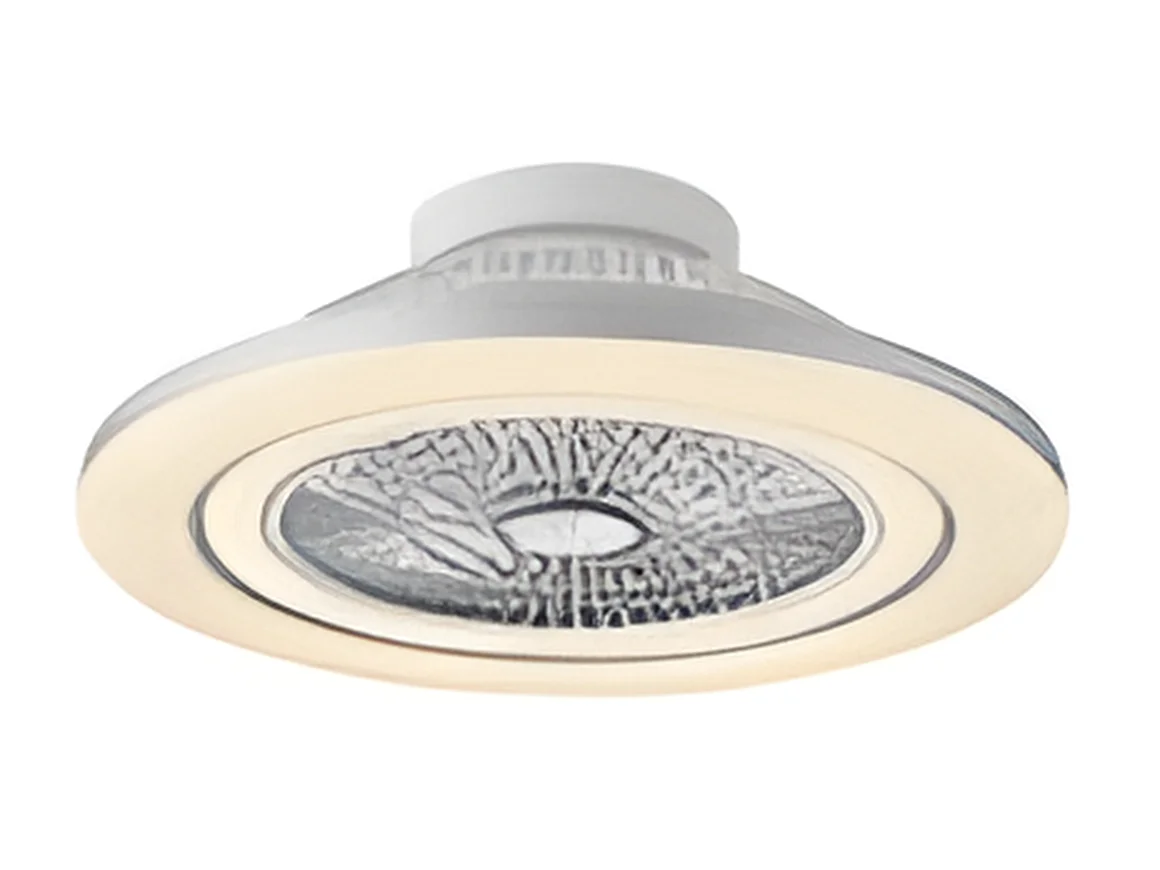 MATO DC ventilatore nichel led dimmerabile telecomando Fabrilamp