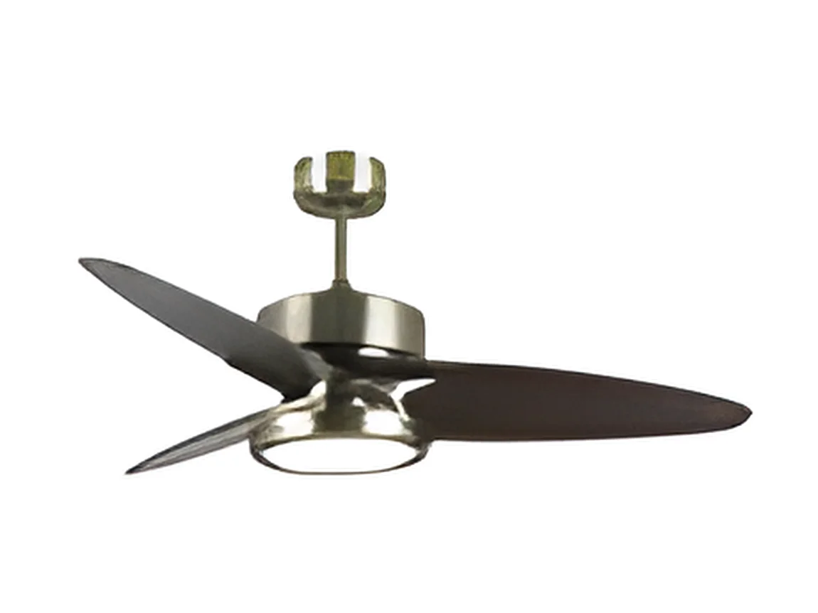 Ventilateur en cuir DC CROSS télécommande led et minuterie Fabrilamp