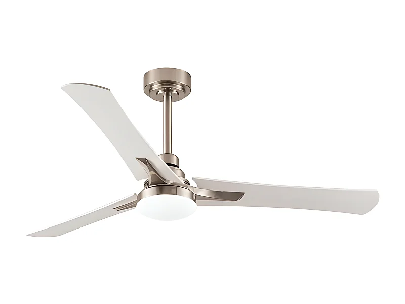 Ventilador Dc Coro Niquel Led Con Temporizador De Apagado