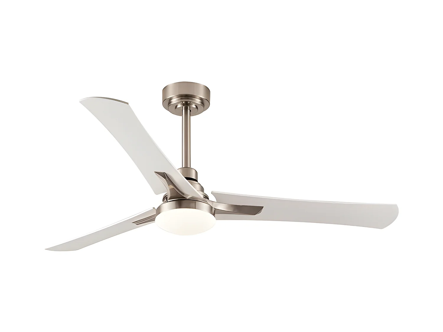 Fan DC CORO nickel led con temporizzatore di spegnimento Fabrilamp