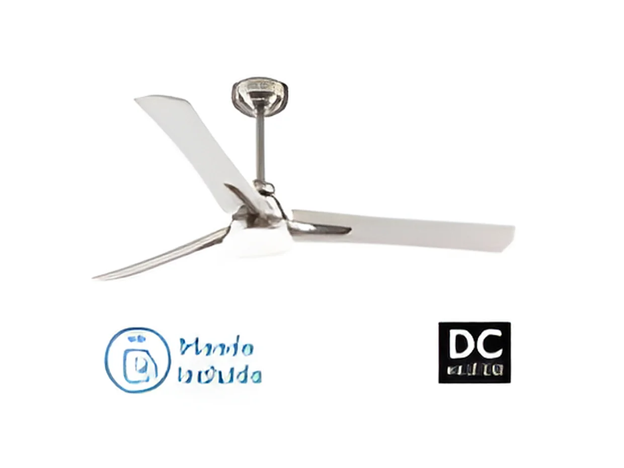 Fan DC CORO nickel led con temporizzatore di spegnimento Fabrilamp