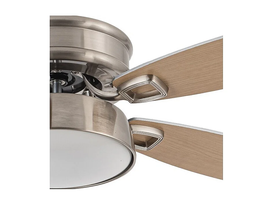 Ventilador Dc Braw Niquel Led 5 Aspas Y Control Remoto