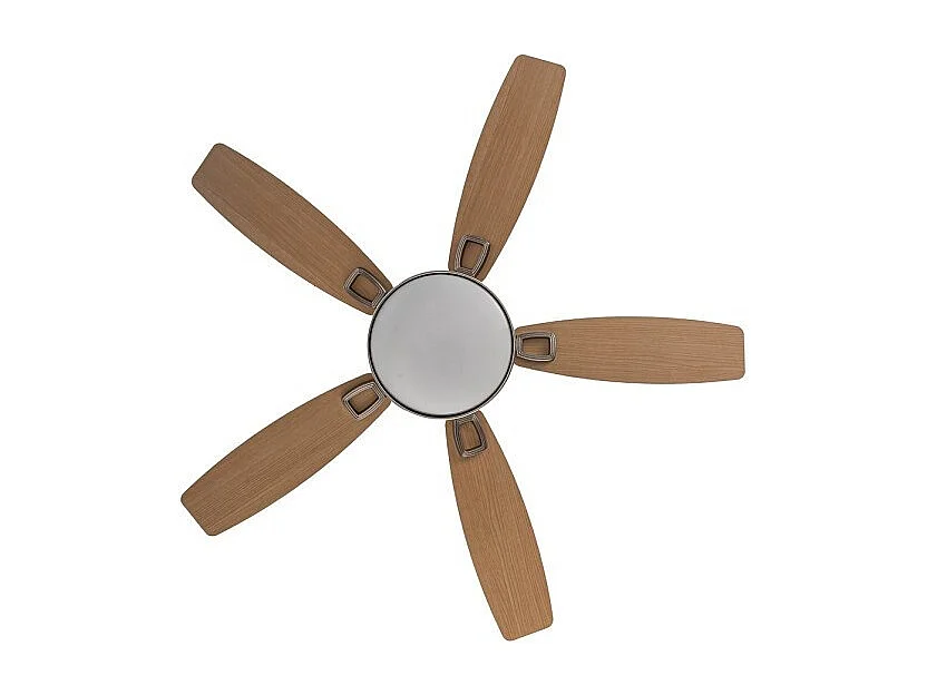 Ventilador Dc Braw Niquel Led 5 Aspas Y Control Remoto