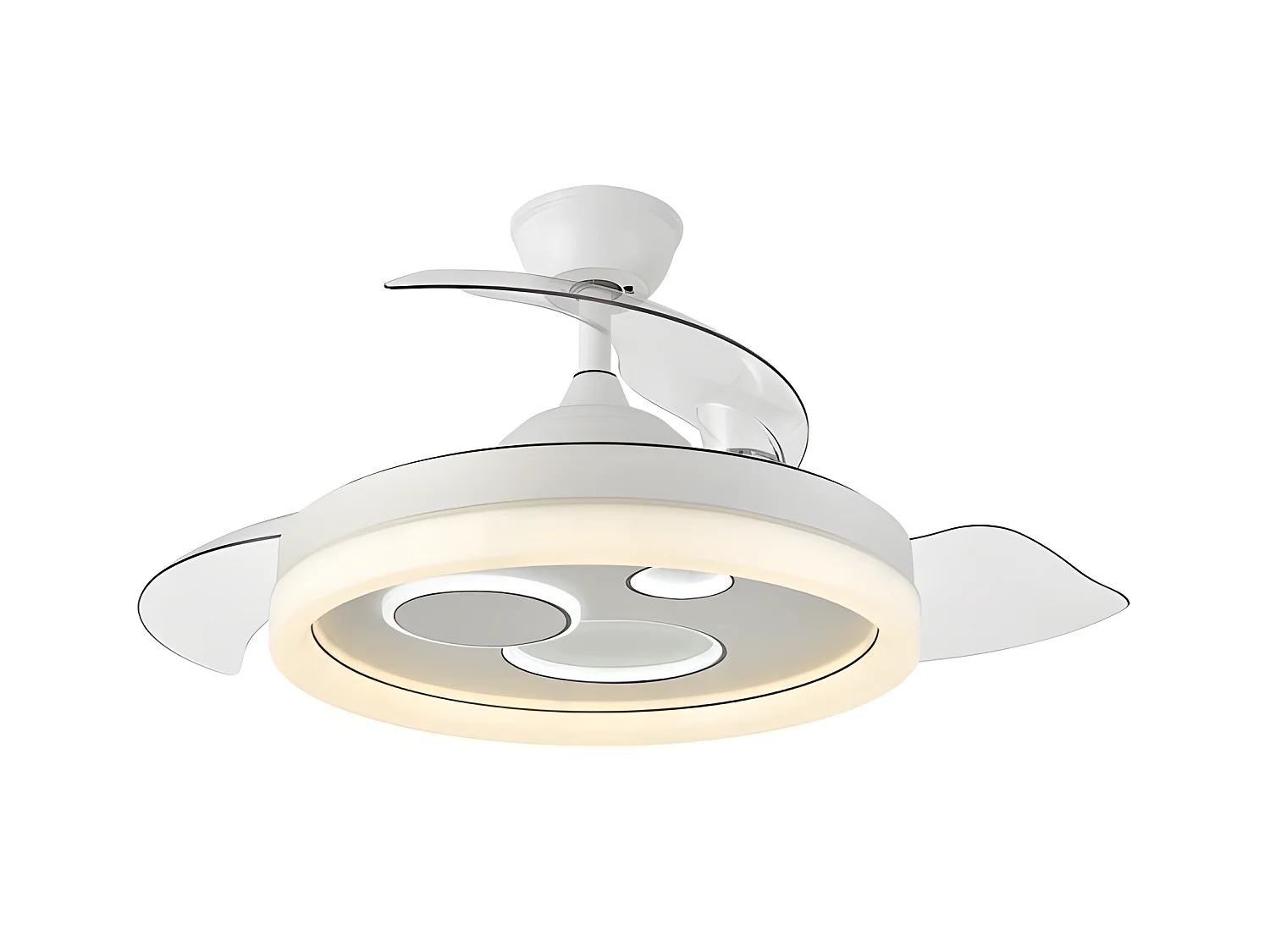 Ventilador Dc Turia Blanco Led 72w 3 Temperaturas