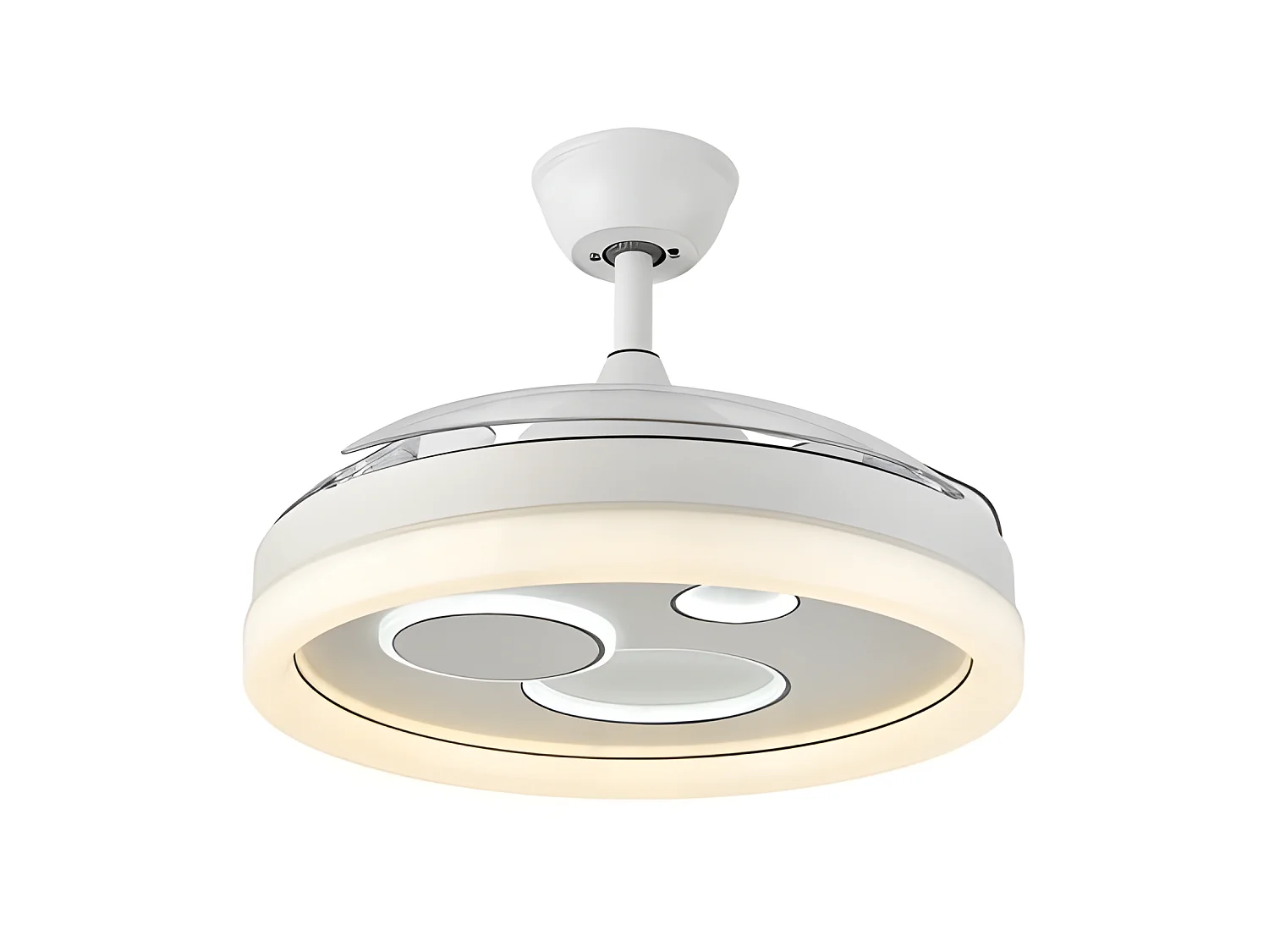 Ventilador Dc Turia Blanco Led 72w 3 Temperaturas