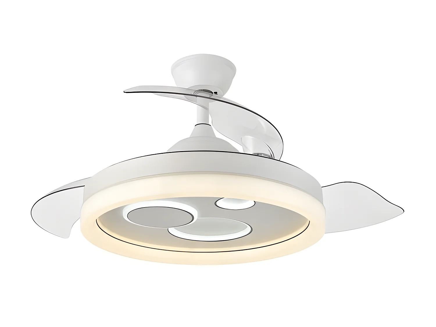 Ventilateur DC TURIA led blanc 72w 3 températures Fabrilamp