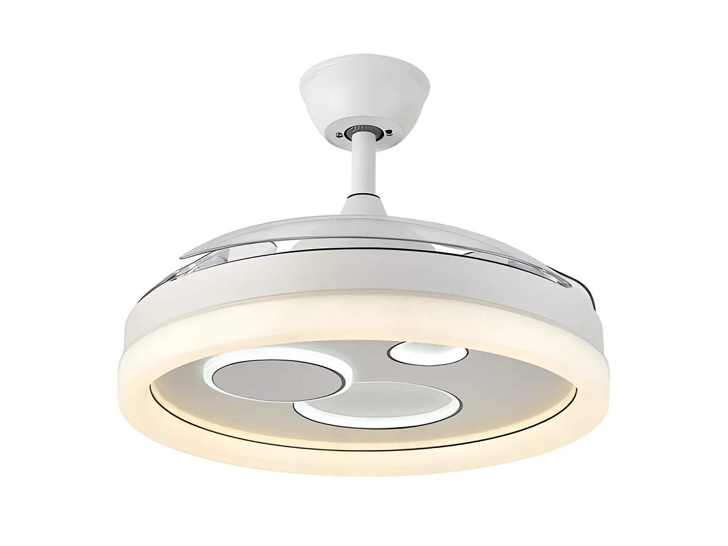 Ventilateur DC TURIA led blanc 72w 3 températures Fabrilamp