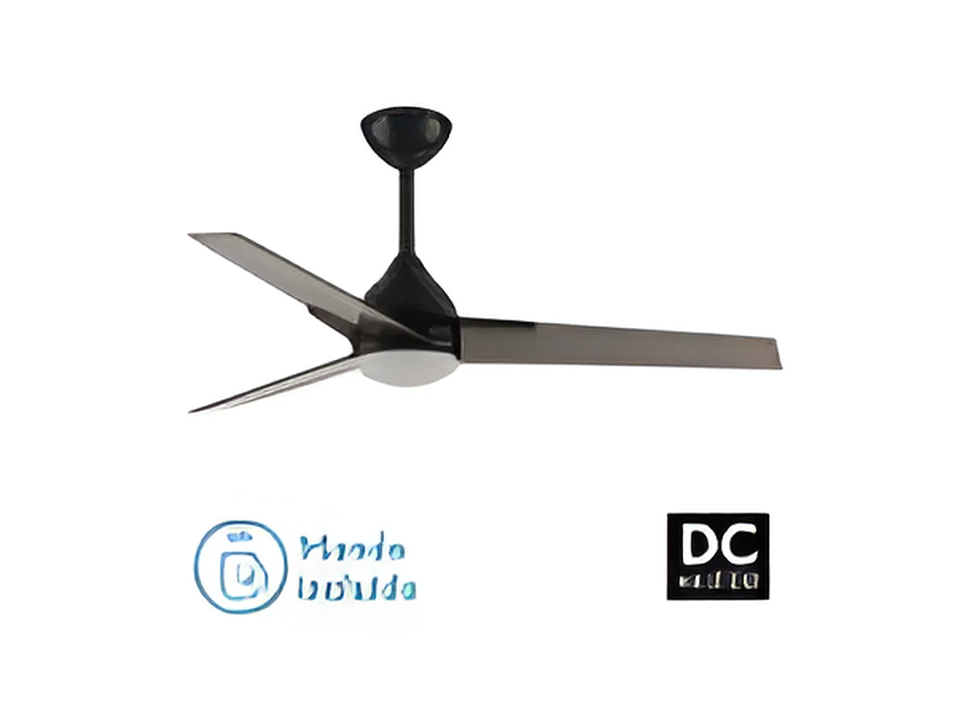 Ventilatore DC ARGESTE Led marrone 22w con 3 temperature e memoria Fabrilamp