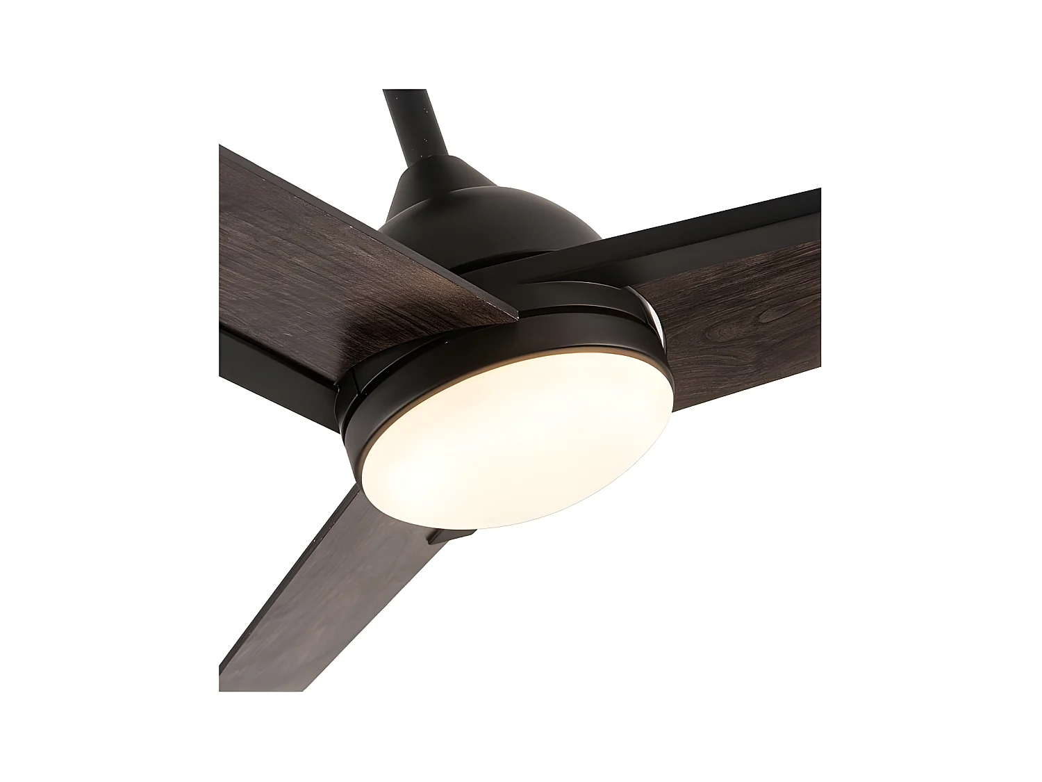 Ventilatore DC ARGESTE Led marrone 22w con 3 temperature e memoria Fabrilamp