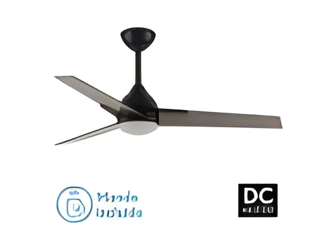 Ventilateur DC ARGESTE marron Led 22w avec 3 températures et mémoire Fabrilamp