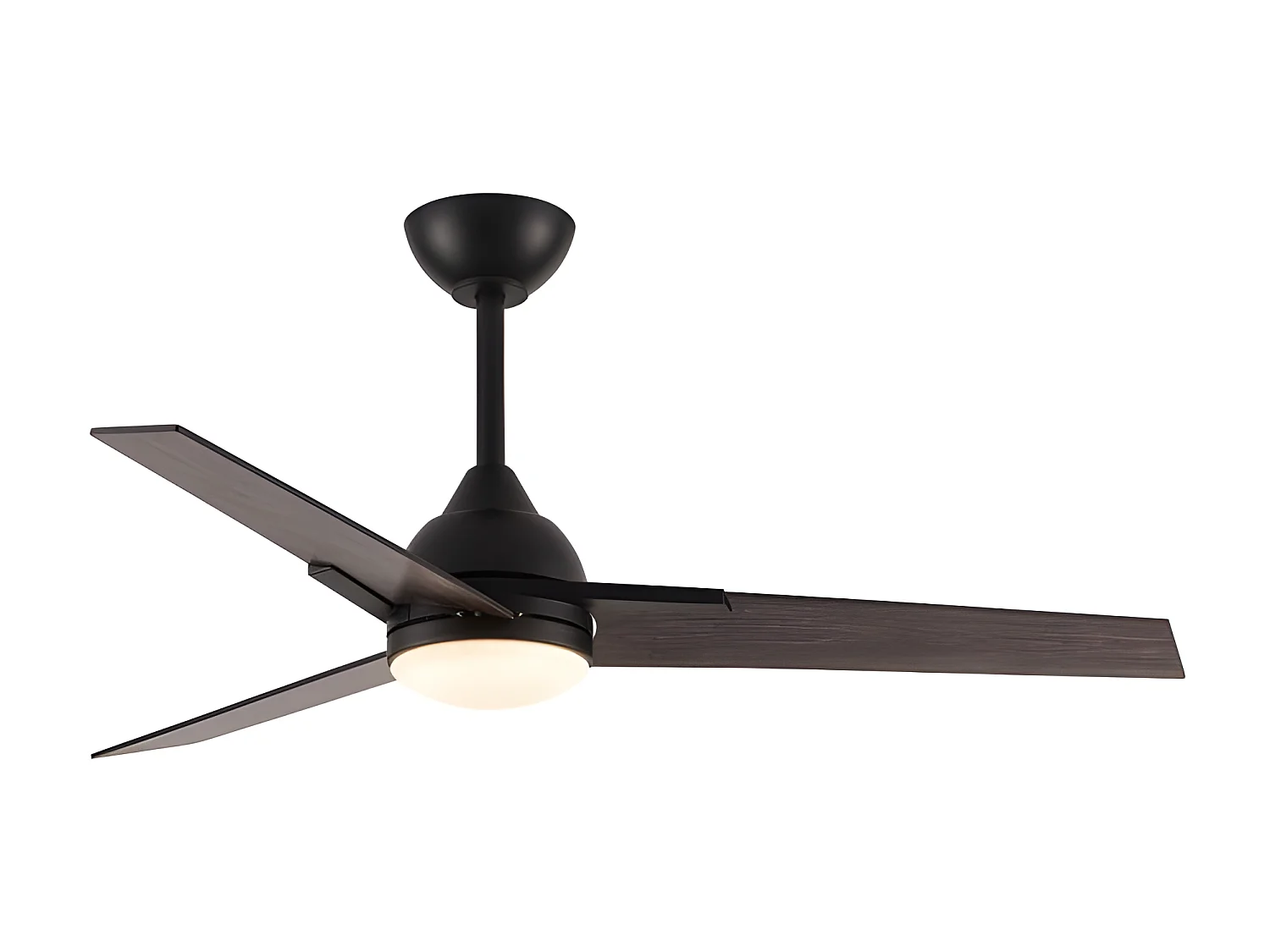 Ventilateur DC ARGESTE marron Led 22w avec 3 températures et mémoire Fabrilamp