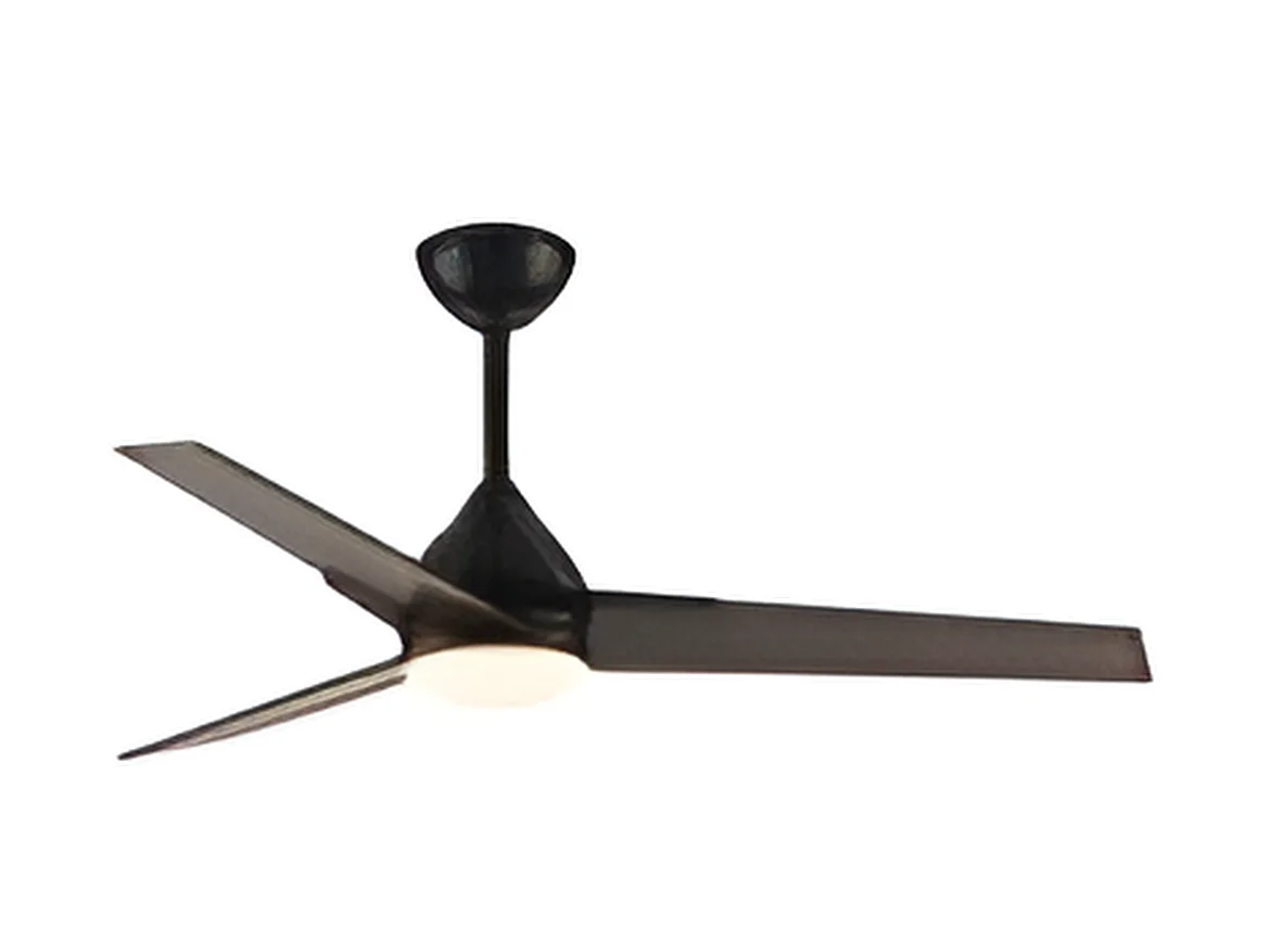 Ventilateur DC ARGESTE marron Led 22w avec 3 températures et mémoire Fabrilamp