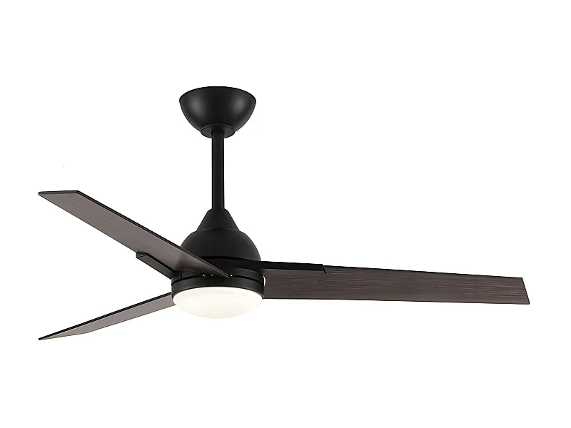 Ventilateur DC ARGESTE marron Led 22w avec 3 températures et mémoire Fabrilamp