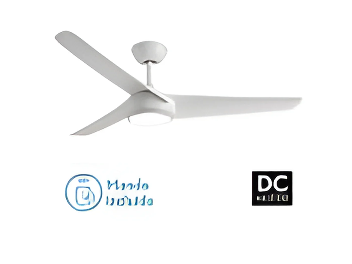 Ventilador Dc Patras Blanco Led Con Memoria De Color