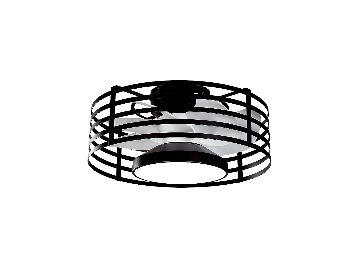 Ventilateur DC XALOC led noir 22w avec mémoire de couleur Fabrilamp