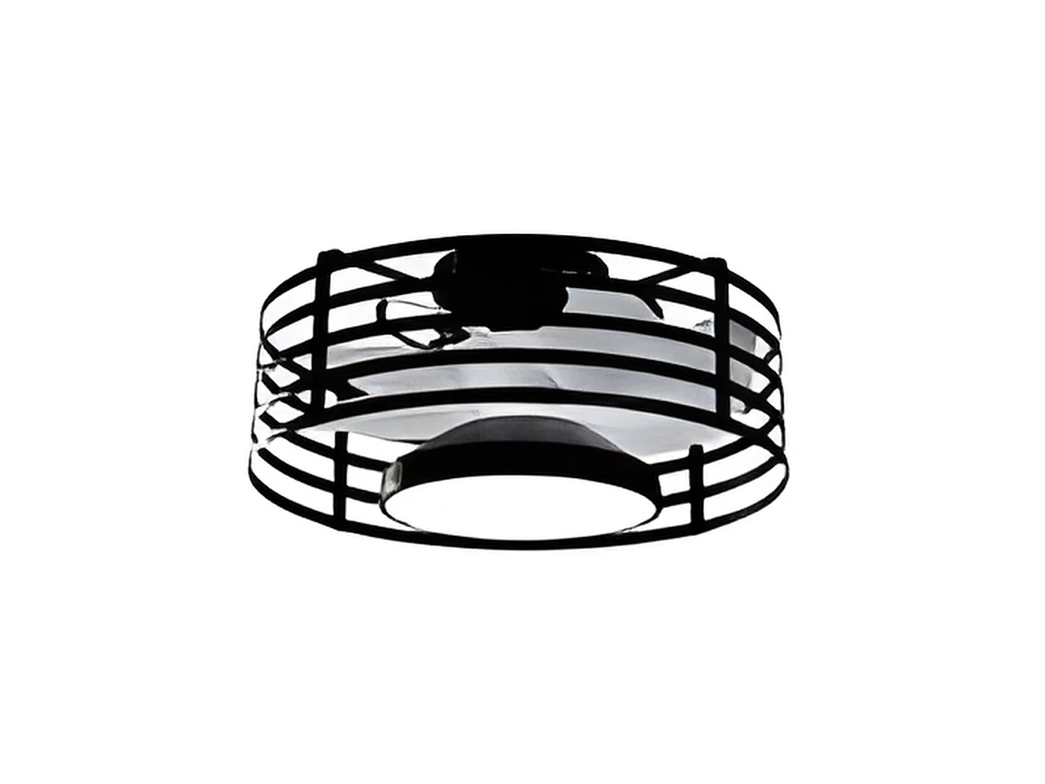 Ventilateur DC XALOC led noir 22w avec mémoire de couleur Fabrilamp