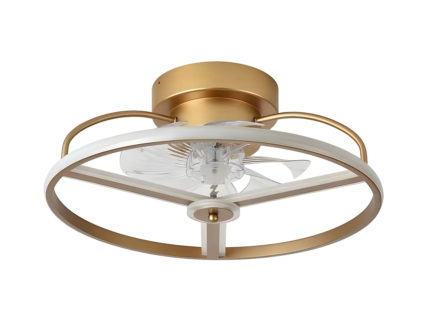 Fan DC BORA oro Led 3 temperature e telecomando Fabrilamp