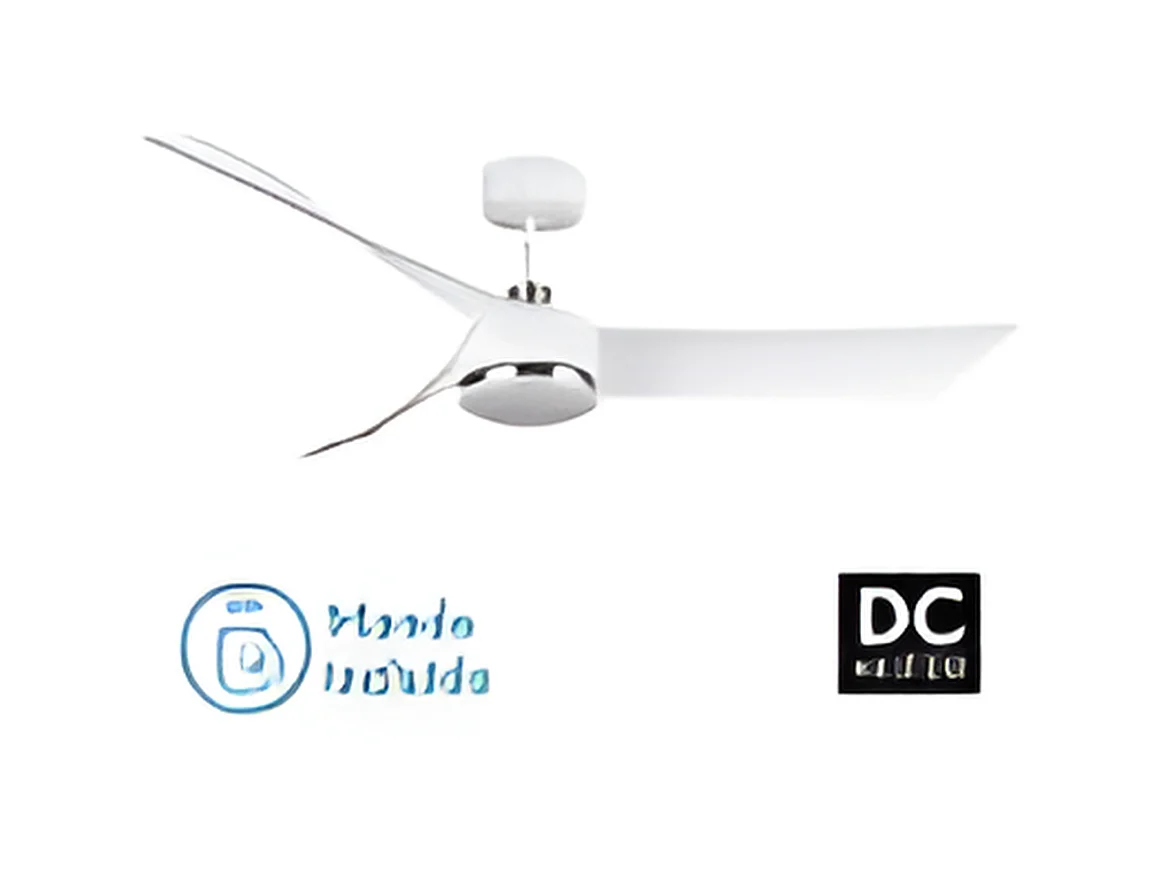 Ventilador Dc Tempel Blanco Led Cct Regulable Con Inverter